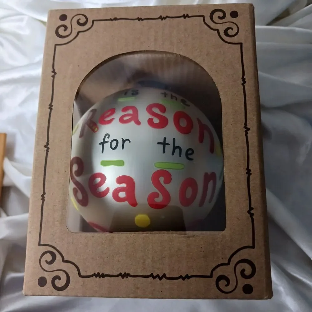 JESUS IS THE REASON FOR THE SEASON CHRISTMAS ORNAMENT